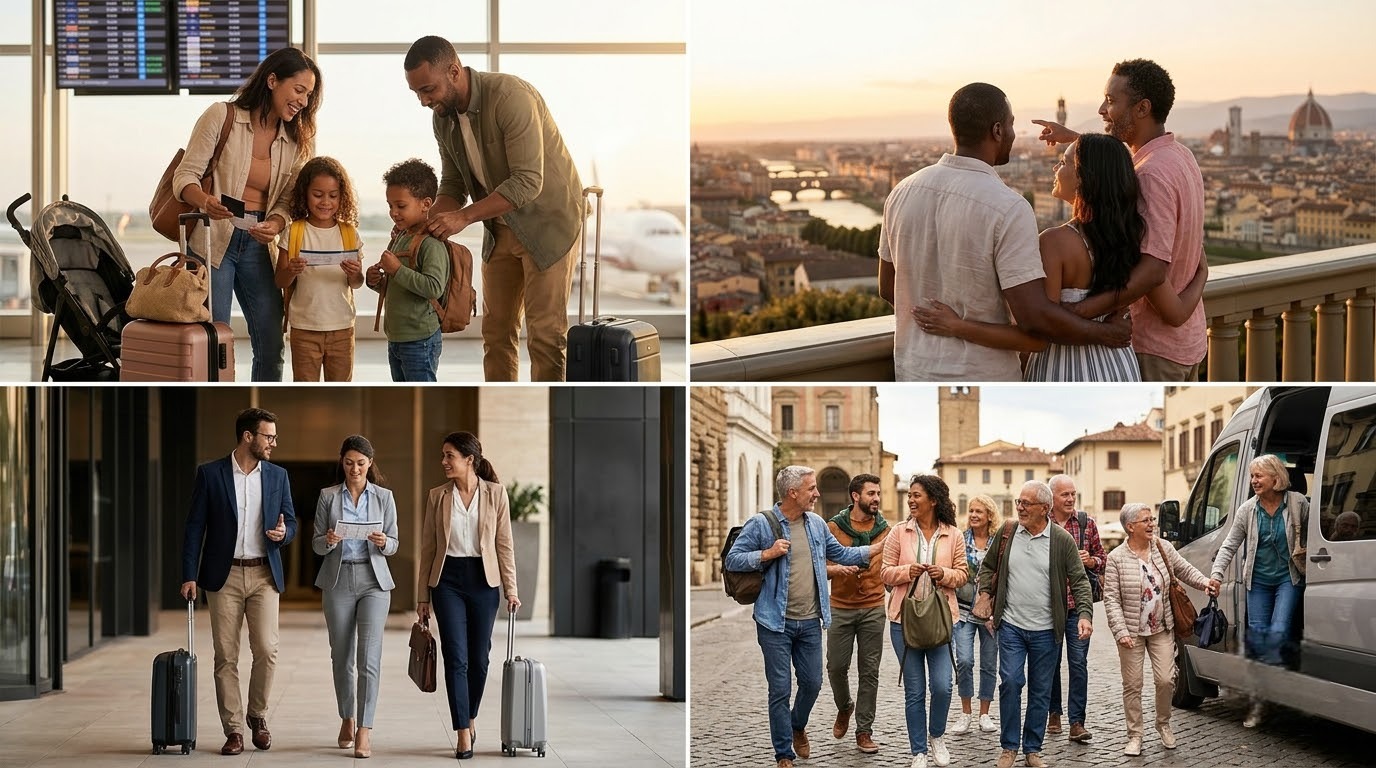 International holiday planning for first-time travellers, families, couples, business travellers and groups