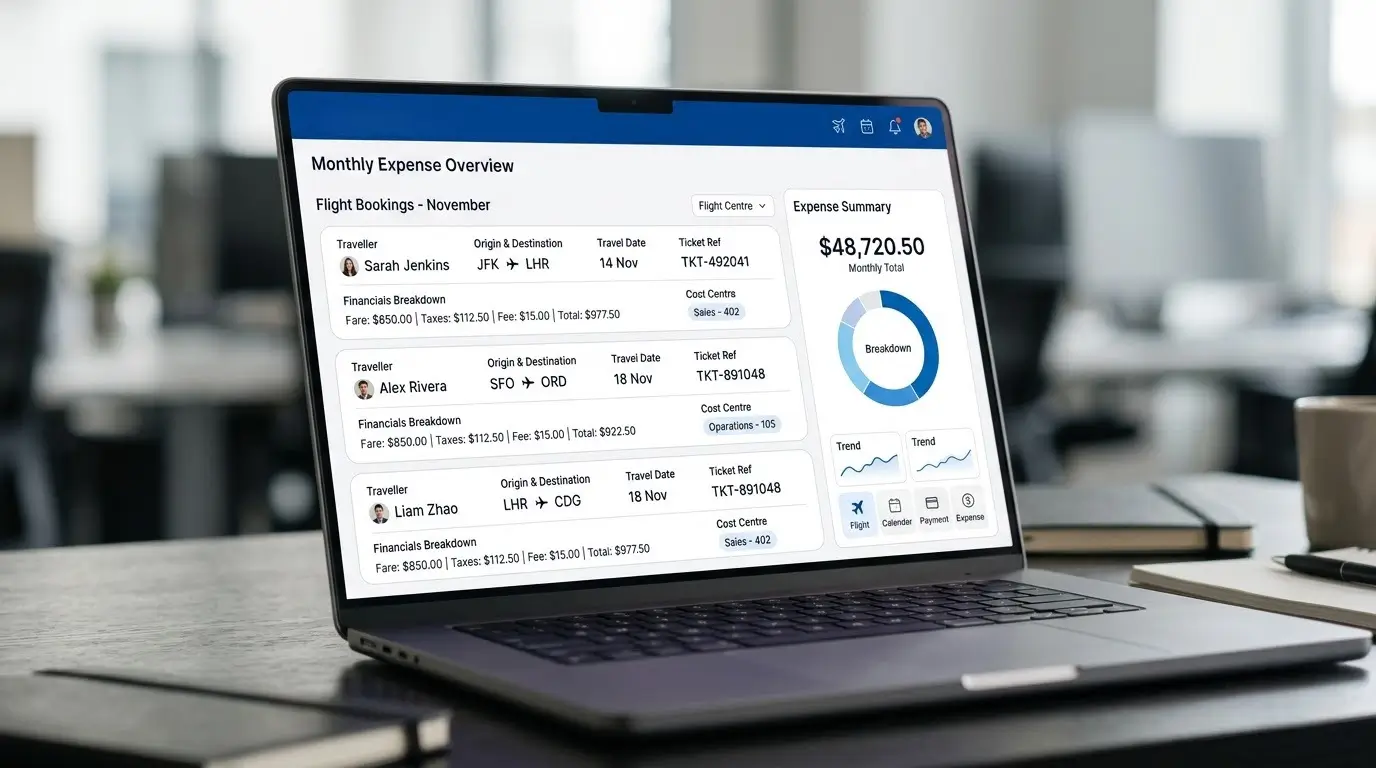 Six steps of opening and using a corporate travel account with credit billing