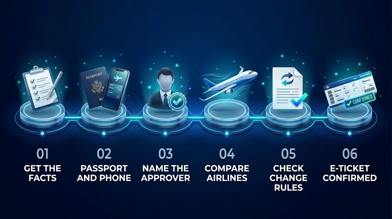 Six steps for booking an urgent business flight from Nairobi